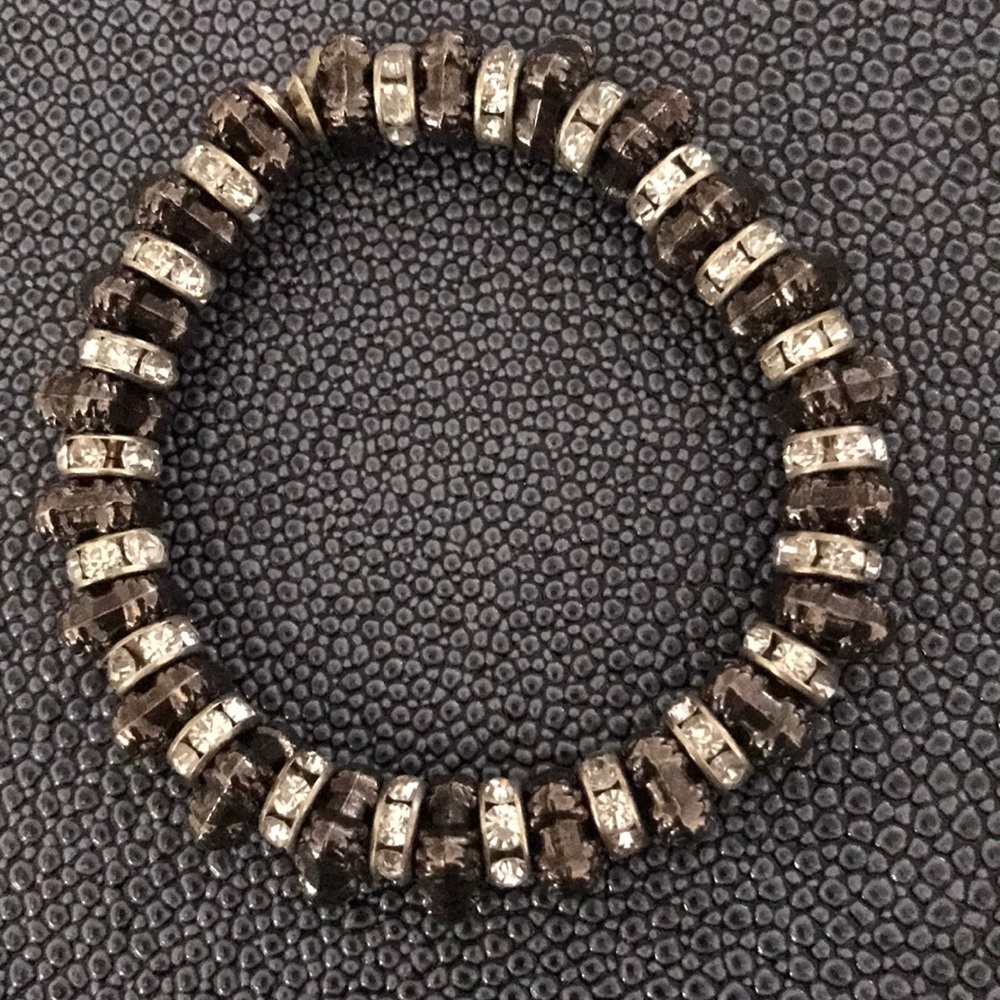 STONE & RHINESTONE STRETCH BRACELET - Picture 3 of 6